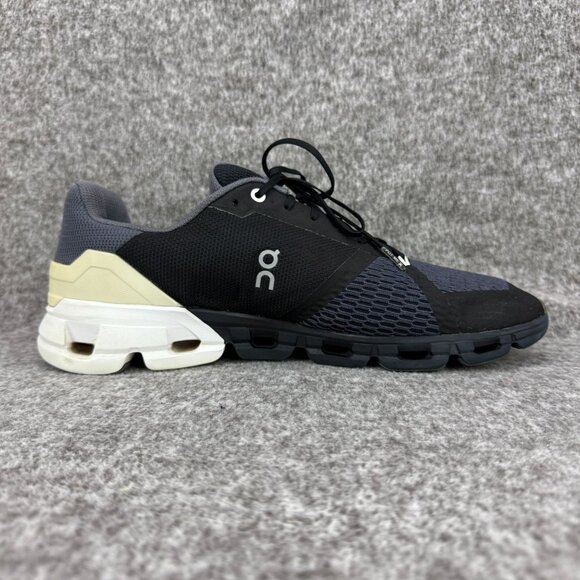 ✅On Cloudflyer Mens 11.5M Athletic Running Sneakers Black/Blue/Gray✅ No Insoles - Picture 9 of 12
